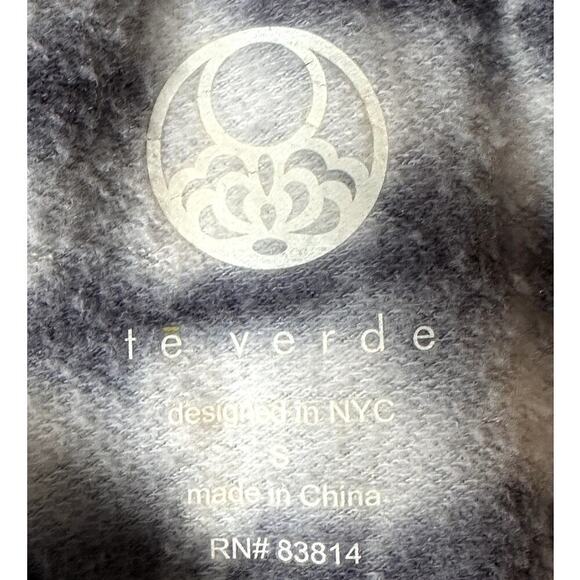 Te Verde Gray Tie Dye Sweatshirt Top Women's Size S - Picture 4 of 6